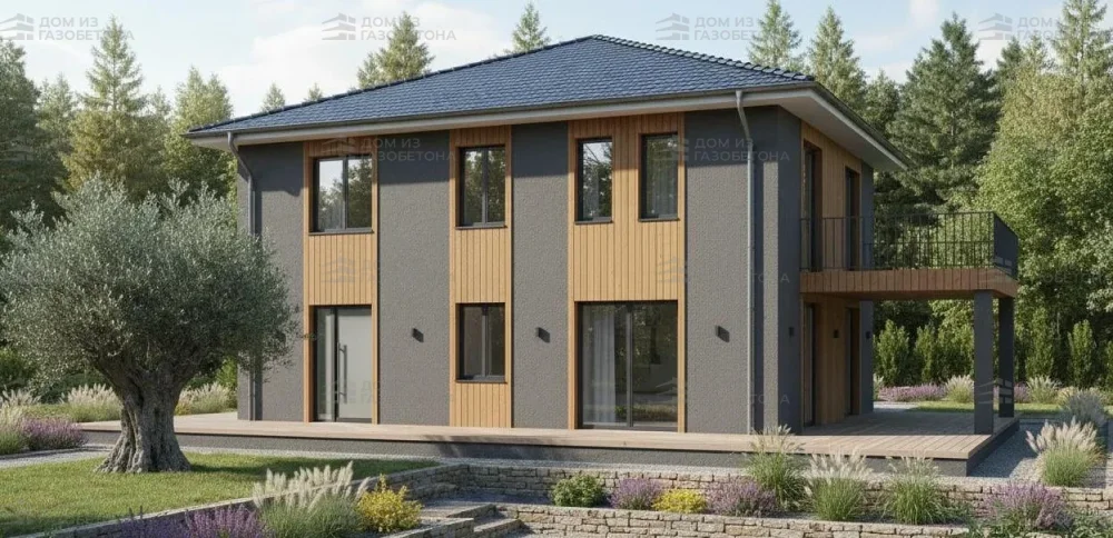 Проект Двухэтажный дом 21 на 11, 256 м2