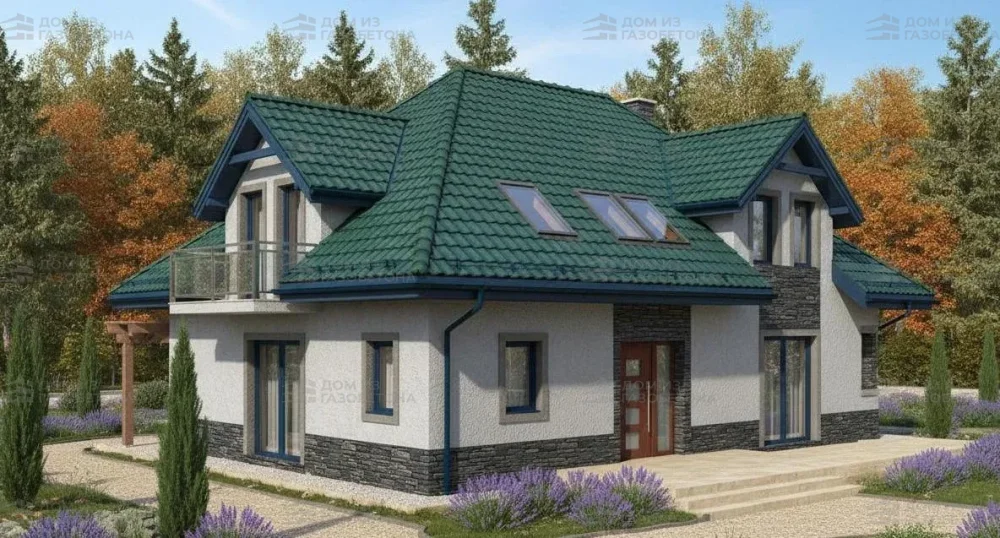 Проект Двухэтажный дом 14 на 19, 209 м2