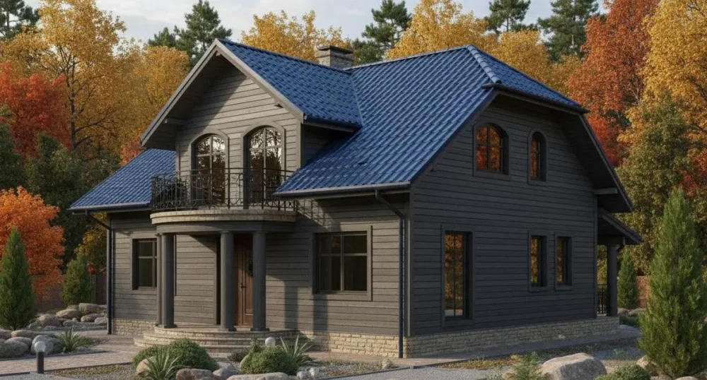 Проект Двухэтажный дом 11 на 14, 179 м2