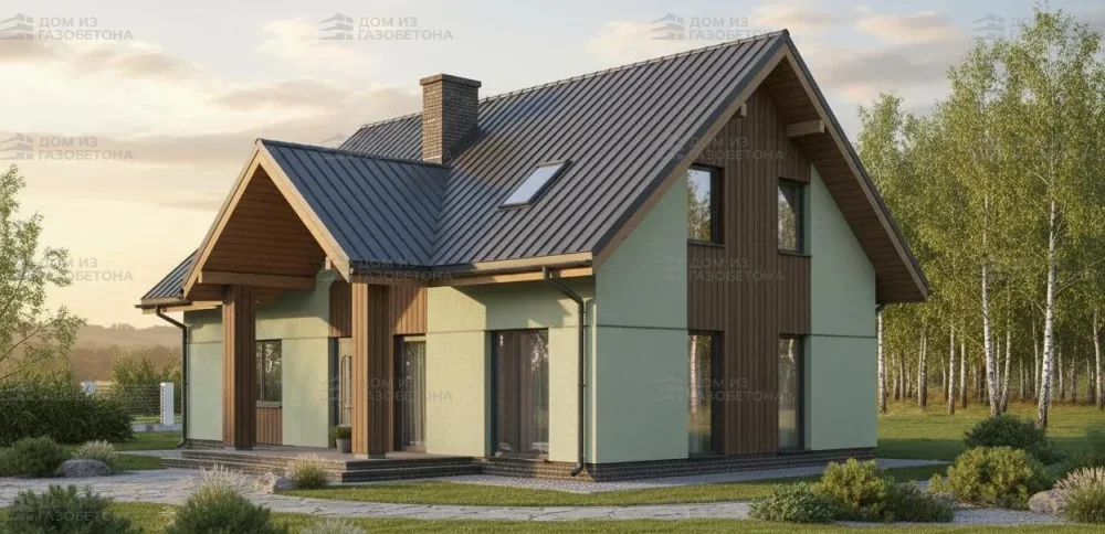 Проект Двухэтажный дом 17 на 13, 189 м2