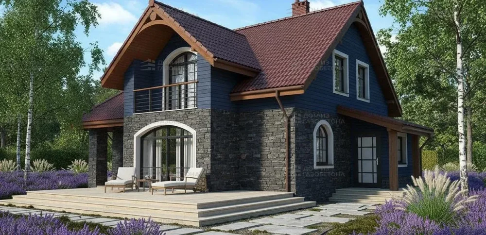 Проект Двухэтажный дом 12 на 14, 174 м2