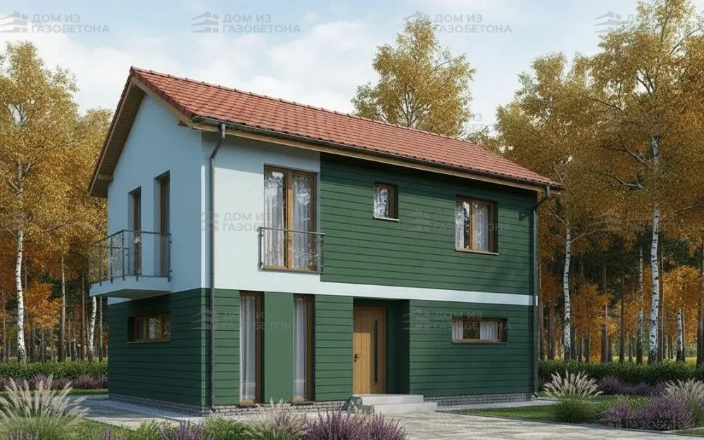 Проект Двухэтажный дом 13 на 14, 186 м2