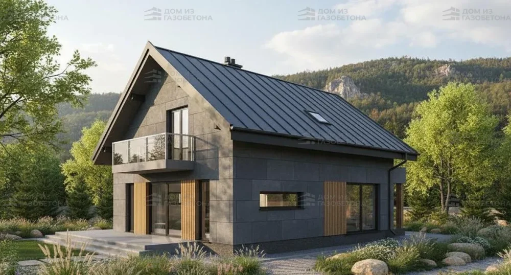 Проект Двухэтажный дом 15 на 9, 148 м2