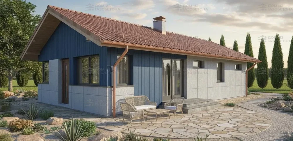 Проект Одноэтажный дом 15 на 8, 94 м2