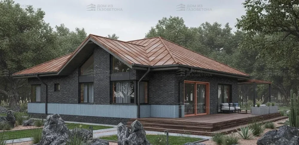 Проект Одноэтажный дом 14 на 23, 205 м2