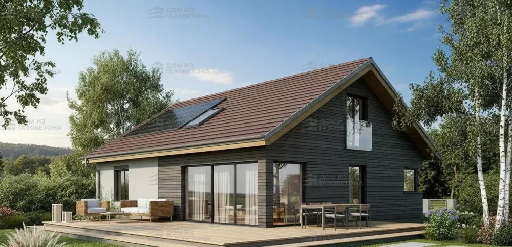 Проект Одноэтажный дом 13 на 11, 104 м2