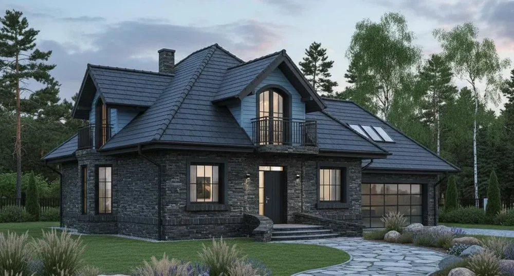 Проект Двухэтажный дом 18 на 12, 204 м2